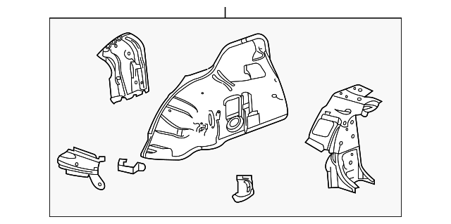 13283479 Деталь INNER WHEELHOUSE, RIGHT