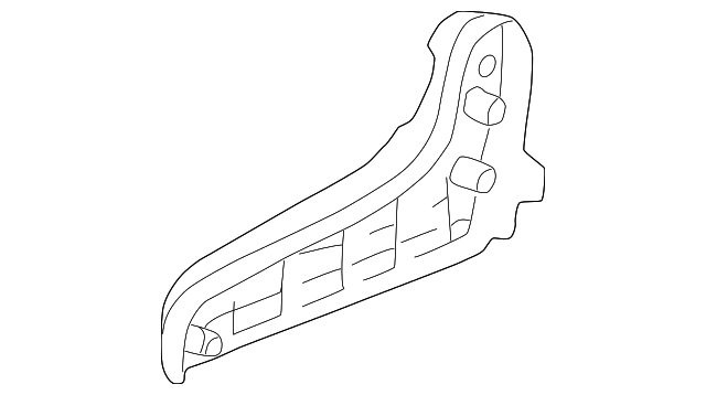 81257-S0X-A21ZC Деталь COVER, R. MIDDLE SEAT RECLINER*YR169L* (