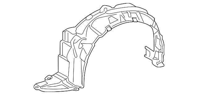 53875-47050 FENDER LINER, RIGHT