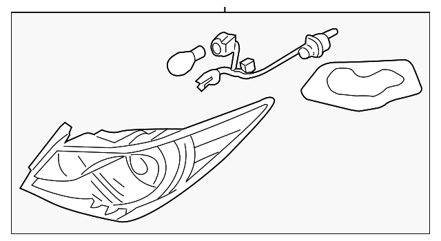 92401-3Q100 Деталь TAIL LAMP ASSY, LEFT
