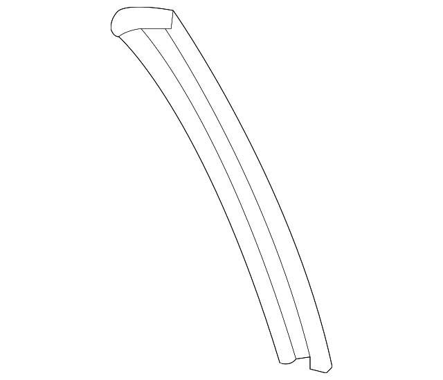 10445412 Деталь REAR W'STRIP RETAINER, RIGHT