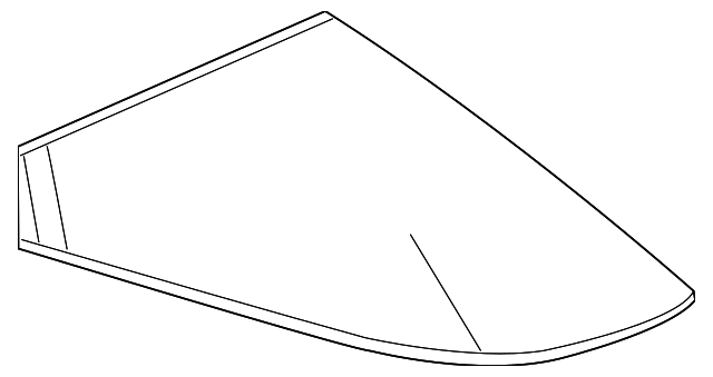 20786802 Деталь QUARTER GLASS, LEFT