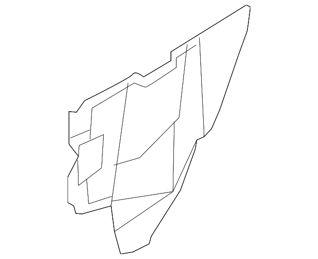 82861-1AA0A WATER SHIELD, LEFT