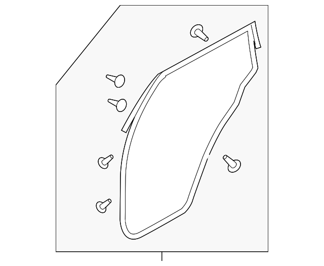 82830-1AA3A SURROUND W'STRIP, RIGHT