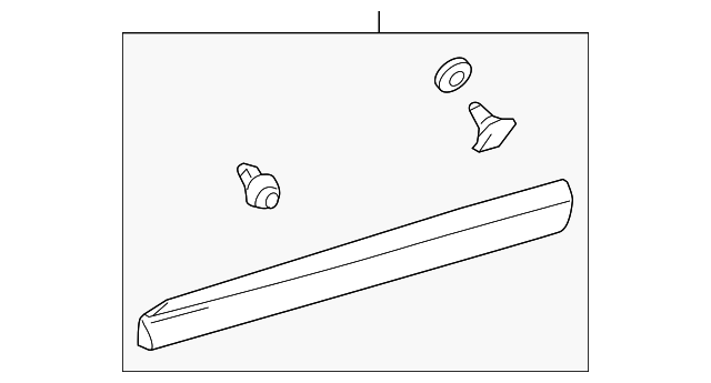 75072-0E010 LOWER MOLDING, LEFT