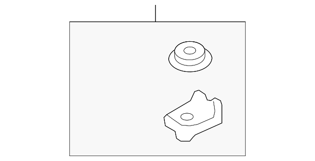 25333-2P000 RADIATOR ASSY MOUNT BRACKET, LEFT