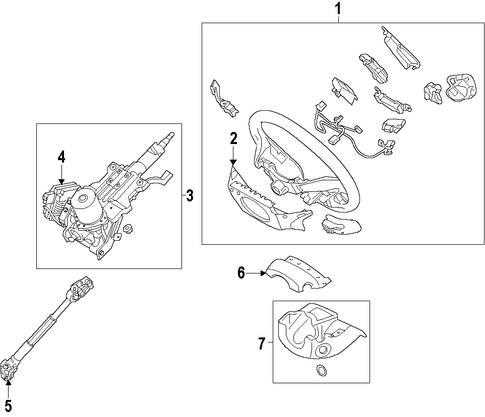 Veloster STEERING COLUMN
