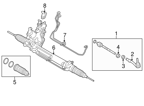 750i STEERING GEAR & LINKAGE 2