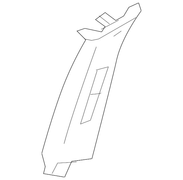 76914-3VY1A UPR CTR PLR TRIM, LEFT