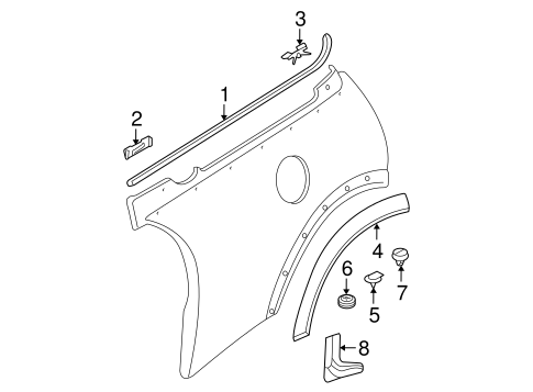 Cooper EXTERIOR TRIM - QUARTER PANEL