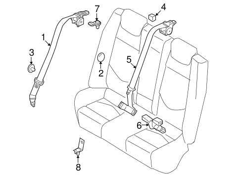 Forte REAR SEAT BELTS