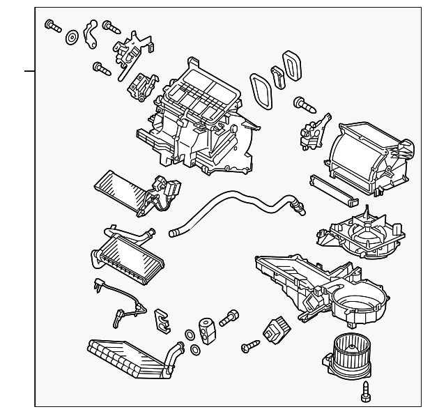 7800A154 Деталь AC & HEATER ASSY