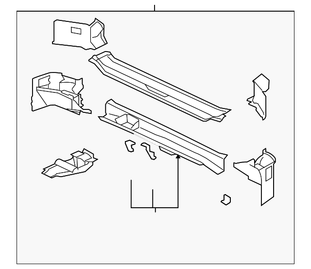 5257A134 Деталь REAR BODY PANEL