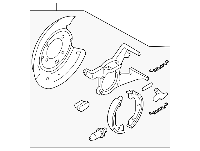 ZZCA-44-38Z Деталь BACKING PLATE, RIGHT