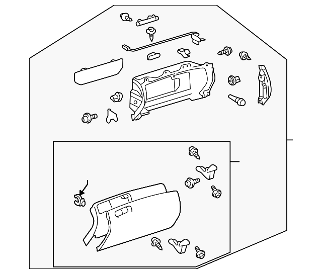 55431-50051-A1 Деталь GLOVE BOX ASSY