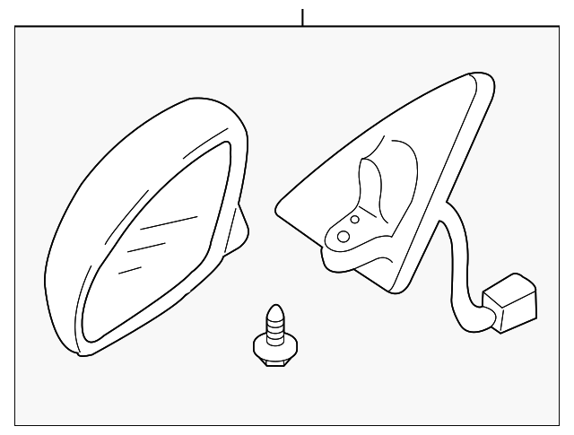 ZZC1-69-180B Деталь MIRROR ASSY, LEFT