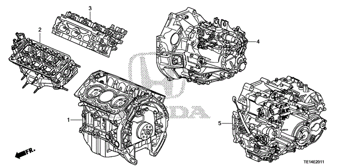 ENGINE/ENGINE ASSY. - TRANSMISSION ASSY. (V6) for 2012 Honda ACCORD COUPE #1