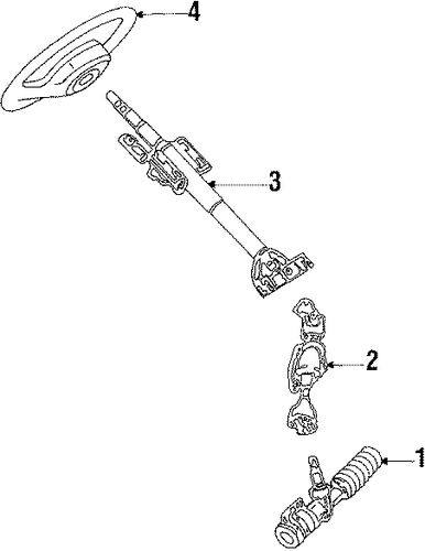 323 STEERING COLUMN & WHEEL