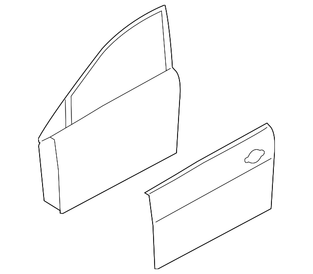 H010A-3NAMA DOOR SHELL, LEFT