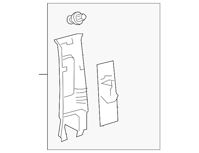 62410-0R030-B0 Деталь UPR CTR PLR TRIM, RIGHT