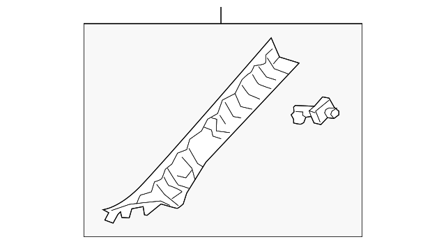 62210-0R050-B0 Деталь WNDSHLD PLR TRIM, RIGHT