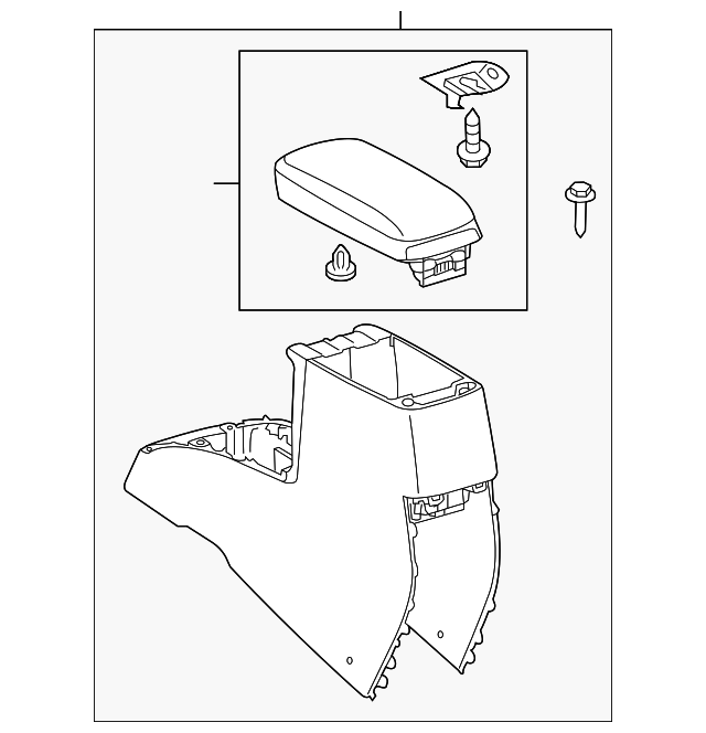 58910-12680-B0 Деталь CENTER CONSOLE