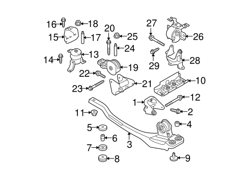Escape ENGINE & TRANS MOUNTING