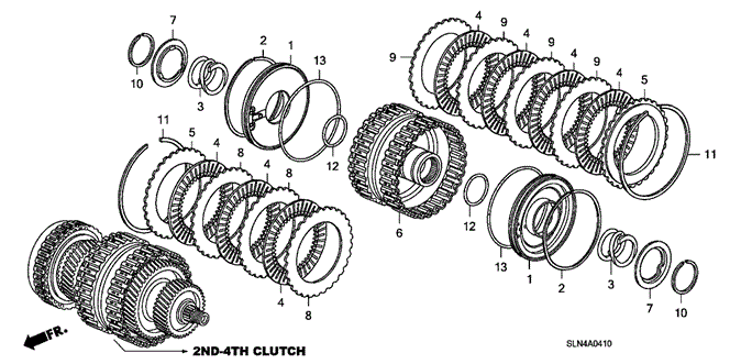 TRANSMISSION - AUTOMATIC/AT CLUTCH (2ND-4TH) for 2008 Honda FIT #1
