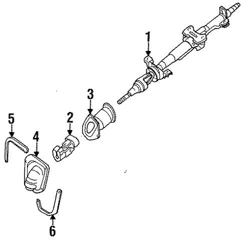 200SX STEERING COLUMN ASSEMBLY