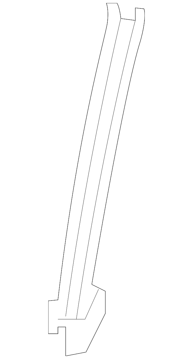 80387-5AA0A LOWER SASH, LEFT
