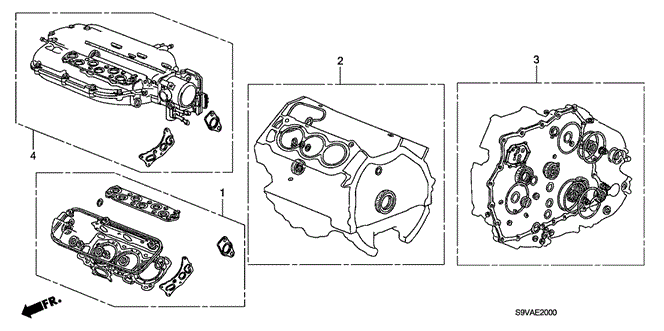 ENGINE/GASKET KIT for 2008 Honda PILOT #1