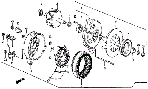 ENGINE/ALTERNATOR (DX) for 1983 Honda PRELUDE #1