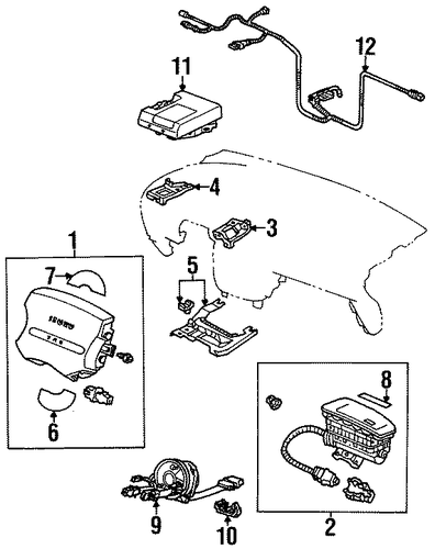 Oasis AIR BAG COMPONENTS