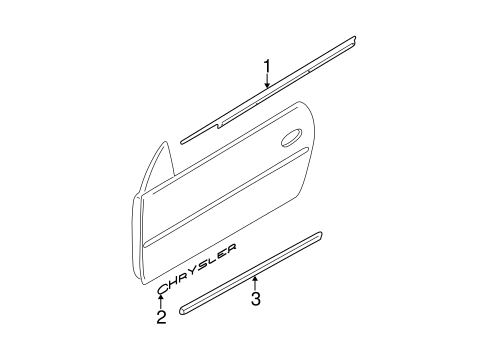 Sebring EXTERIOR TRIM - DOOR