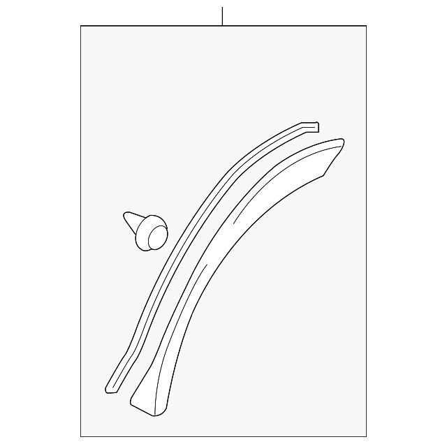 7726054L005PK Деталь WHEEL OPNG MLDG, LEFT