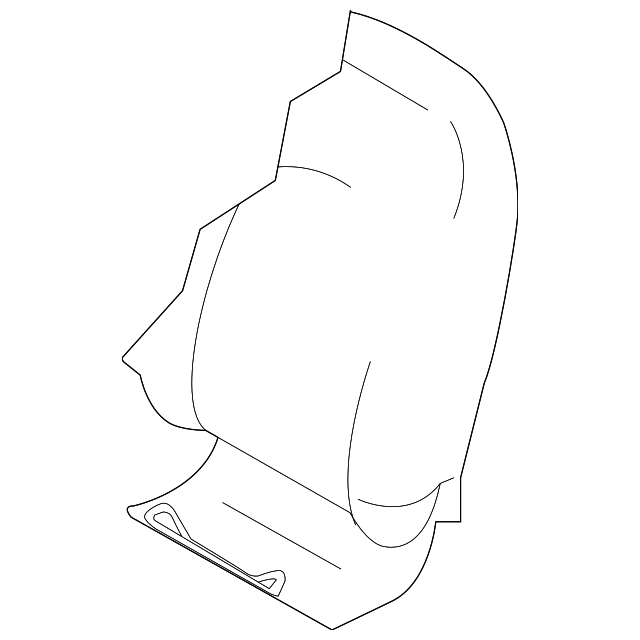 87670-9KF1A SEAT BACK COVER