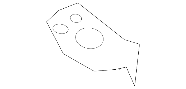 K5112-1PAMA Деталь CAB MOUNT BRKT, LEFT