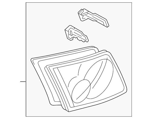 GR6K-51-3J0 Деталь LENS & HOUSING, LEFT