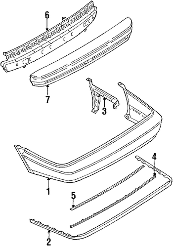 Corolla BUMPER & COMPONENTS - REAR