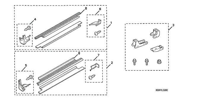 ACCESSORIES/RUNNING BOARD (2) for 2007 Honda PILOT #1