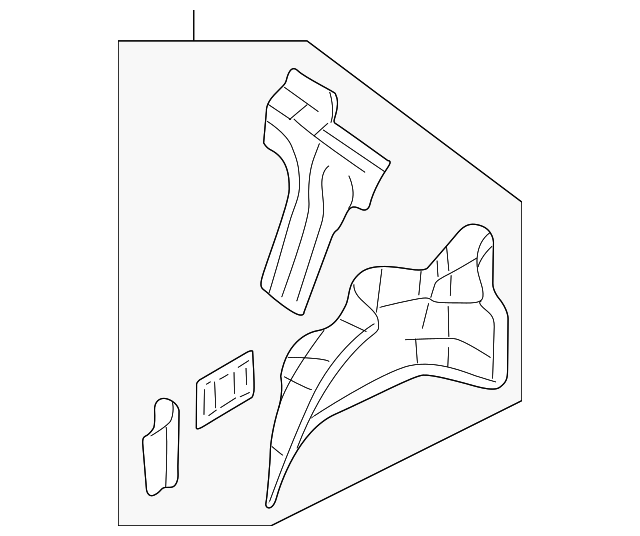 76750-0Z830 INNER WHEELHOUSE, RIGHT