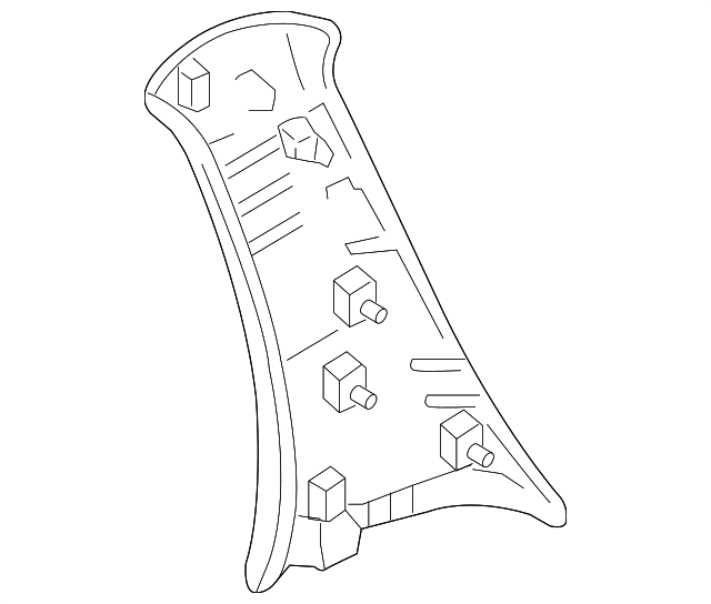 EF9168250A38 Деталь UPPER TRIM PANEL, RIGHT