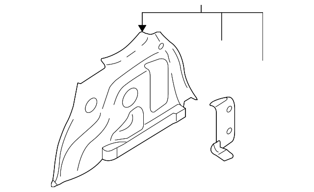 EF92-68-850B-35 Деталь QTR TRIM PANEL, RIGHT