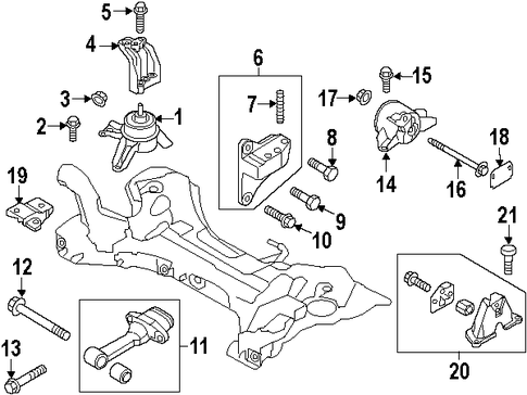 Optima ENGINE & TRANS MOUNTING