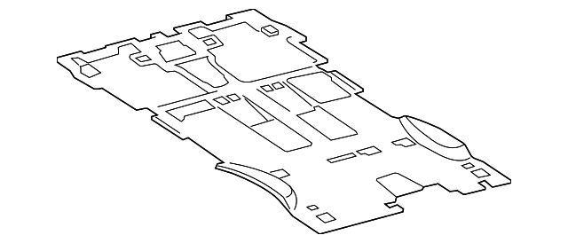 58570-0C030-C0 Деталь REAR CARPET