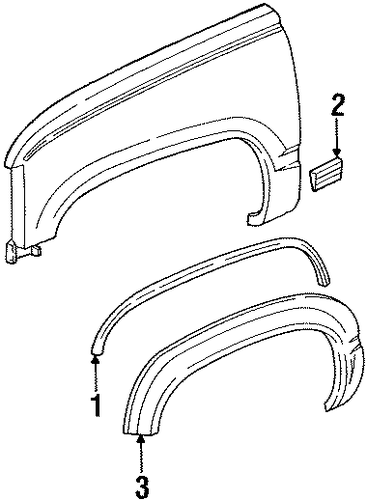 C2500 EXTERIOR TRIM - FENDER