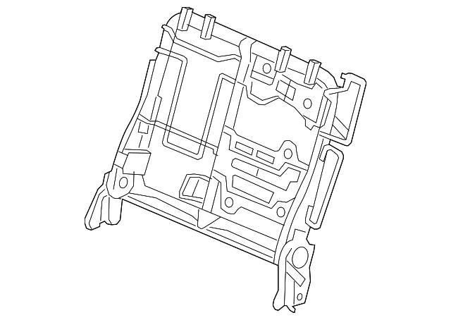 82526-TK8-A61 Деталь FRAME, L. RR. SEAT-BACK