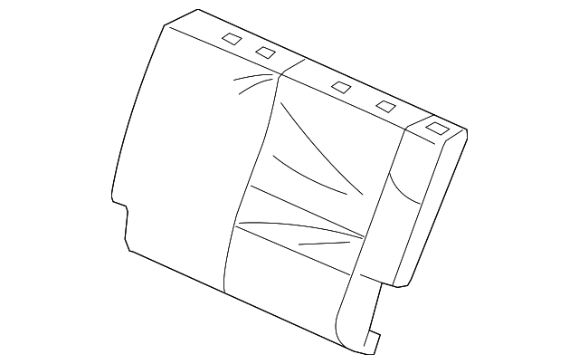82521-TK8-A62ZB Деталь COVER, L. RR. SEAT-BACK TRIM *NH767L* (L