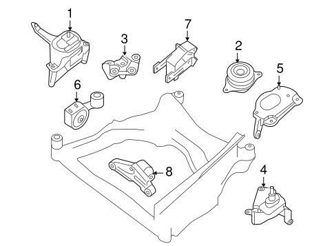 Altima ENGINE & TRANS MOUNTING 4