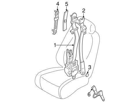 Millenia FRONT SEAT BELTS